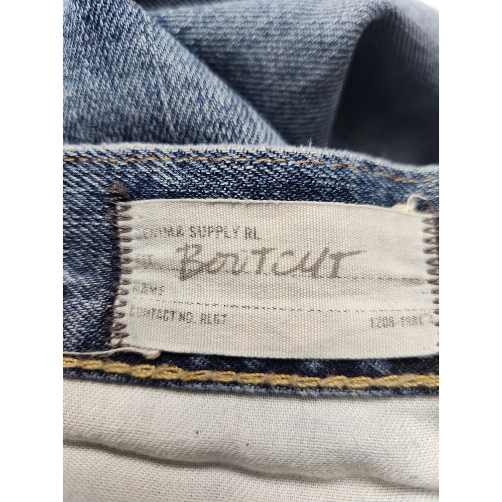 Denim & Supply RL Jeans Mens 33x30 Blue Bootcut Distressed USA Flag Denim Pants - Picture 6 of 16